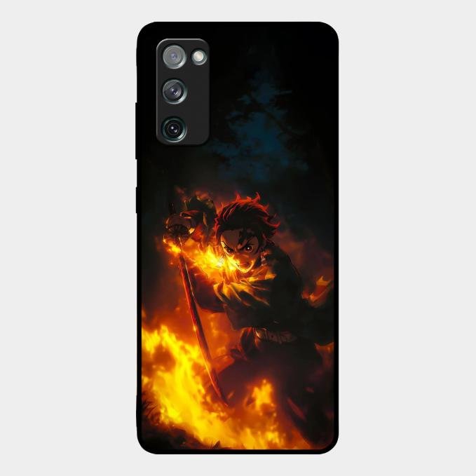 Flame Eyes Glass Case Cover For Samsung Galaxy S20 Fe 5G