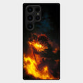 Flame Eyes Glass Case Cover For Samsung Galaxy S24 Ultra 5G