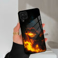 Flame Eyes Glass Case Cover For Samsung Galaxy M42 5G