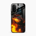 Flame Eyes Glass Case Cover For Vivo V60e 5G