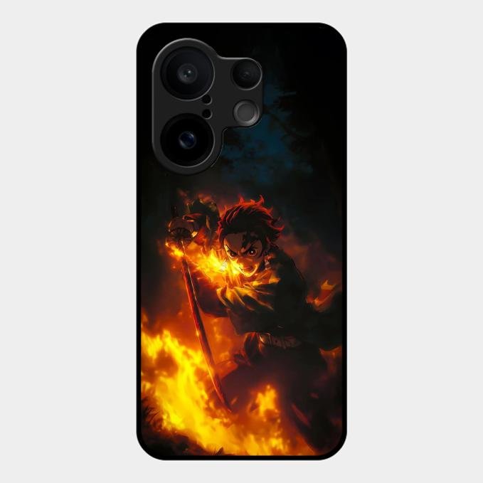 Flame Eyes Glass Case Cover For Vivo X200 Fe 5G