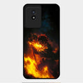 Flame Eyes Glass Case Cover For Vivo Y02T