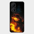 Flame Eyes Glass Case Cover For Vivo Y100 5G