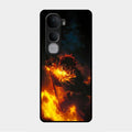 Flame Eyes Glass Case Cover For Vivo Y400 Pro 5G
