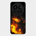 Flame Eyes Glass Case Cover For Xiaomi 15 Ultra 5G