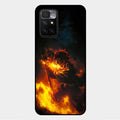 Flame Eyes Glass Case Cover For Xiaomi Redmi 10 Prime