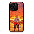 Flame Hero Glass Case Cover For iPhone 15 Pro