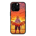 Flame Hero Glass Case Cover For iPhone 16 Pro Max