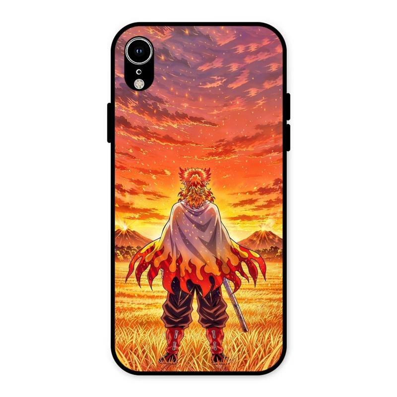 Flame Hero Glass Case Cover For iPhone XR