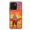 Flame Hero Glass Case Cover For Motorola Edge 40
