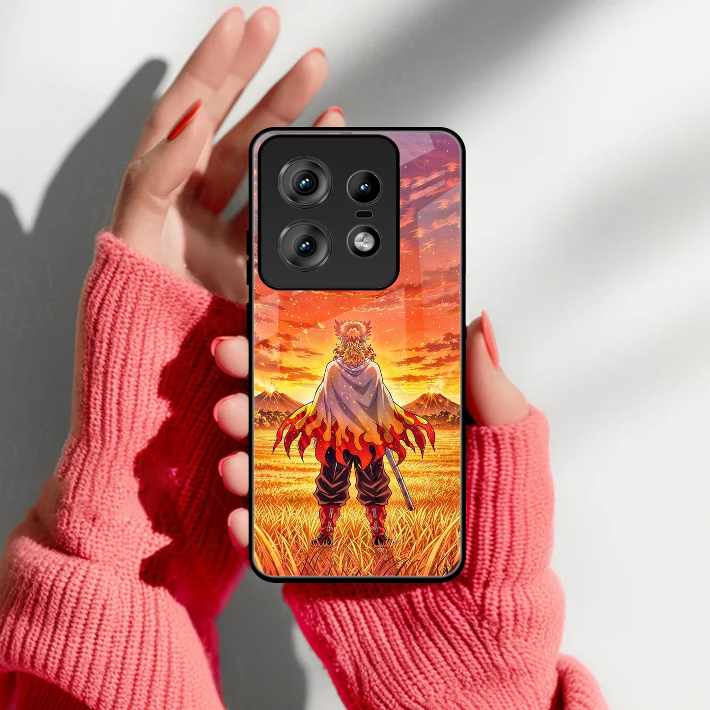 Flame Hero Glass Case Cover For Motorola