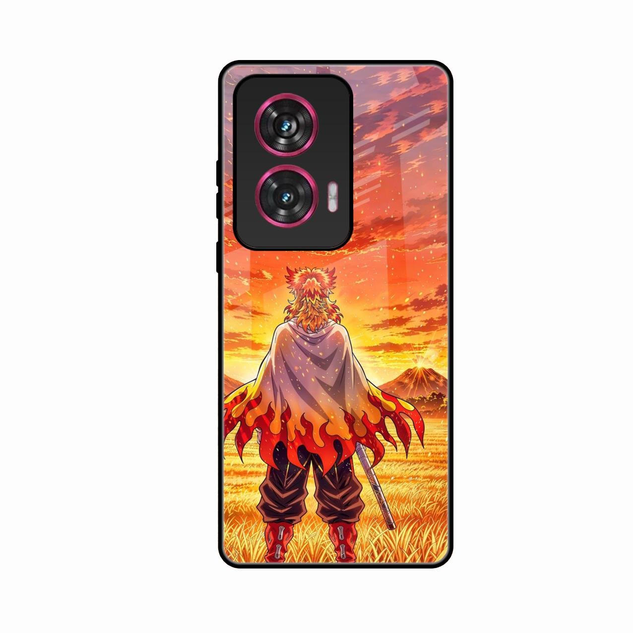 Flame Hero Glass Case Cover For Motorola G96 5G