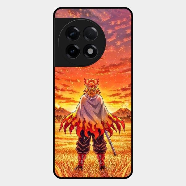 Flame Hero Glass Case Cover For Oneplus 11R 5G