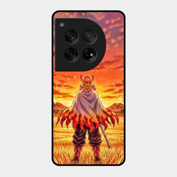 Flame Hero Glass Case Cover For Oneplus 12 5G