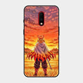 Flame Hero Glass Case Cover For Oneplus 7