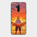 Flame Hero Glass Case Cover For Oneplus 7T Pro
