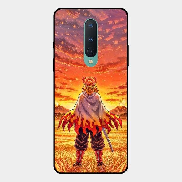 Flame Hero Glass Case Cover For Oneplus 8
