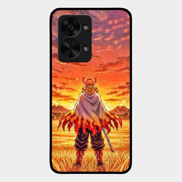 Flame Hero Glass Case Cover For Oneplus Nord 2T 5G