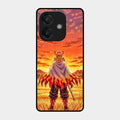 Flame Hero Glass Case Cover For Oppo A3X 5G