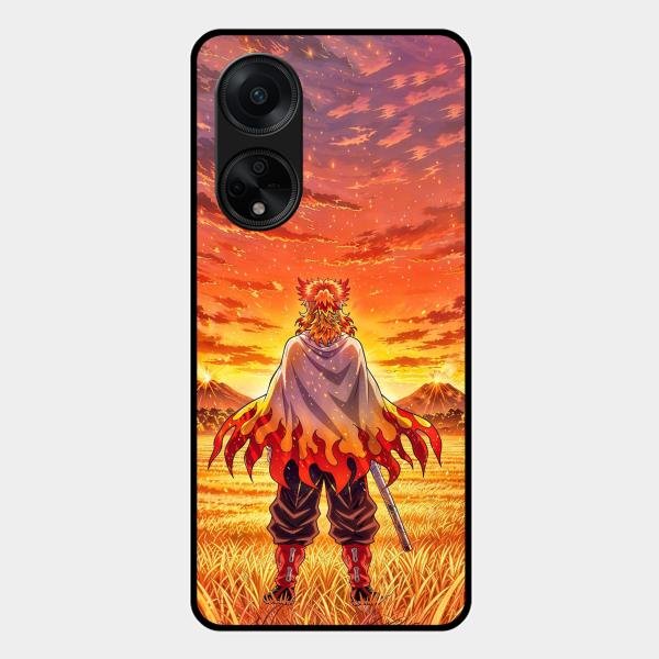 Flame Hero Glass Case Cover For Oppo F23 5G
