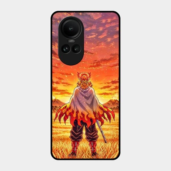 Flame Hero Glass Case Cover For Oppo Reno 10 5G