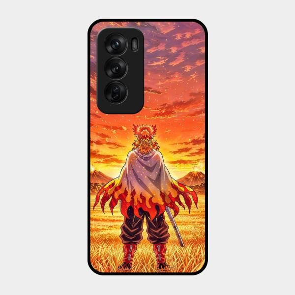 Flame Hero Glass Case Cover For Oppo Reno 12 Pro 5G
