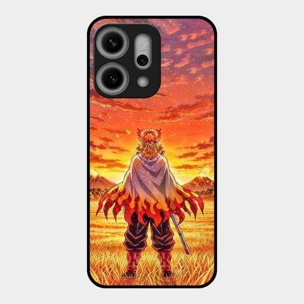 Flame Hero Glass Case Cover For Oppo Reno 14 Pro 5G