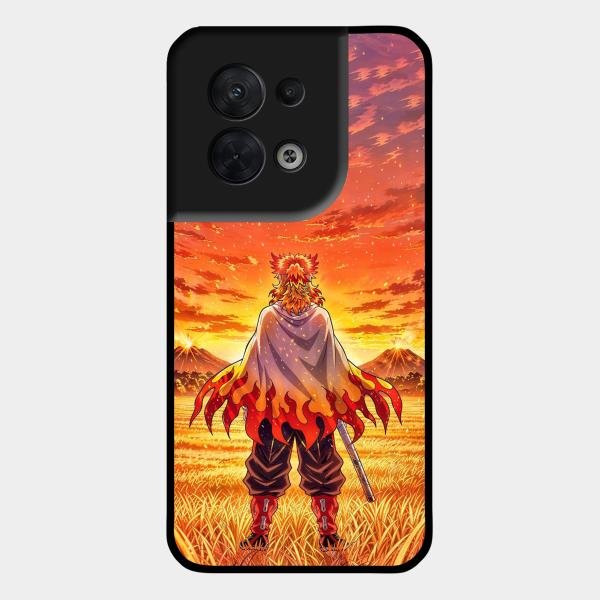 Flame Hero Glass Case Cover For Oppo Reno 8 5G