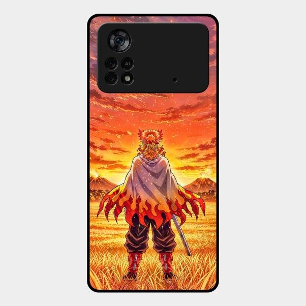 Flame Hero Glass Case Cover For Poco X4 Pro 5G
