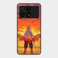 Flame Hero Glass Case Cover For Poco X6 Pro 5G