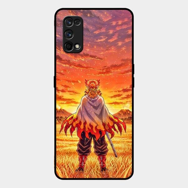 Flame Hero Glass Case Cover For Realme 7 Pro