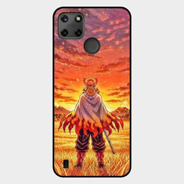 Flame Hero Glass Case Cover For Realme C25Y