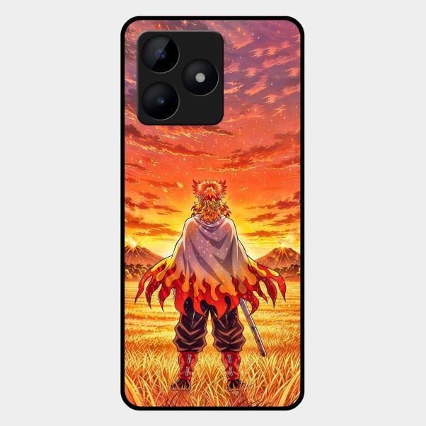 Flame Hero Glass Case Cover For Realme C53