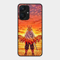 Flame Hero Glass Case Cover For Redmi 13C 5G
