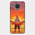 Flame Hero Glass Case Cover For Redmi Note 10 Lite