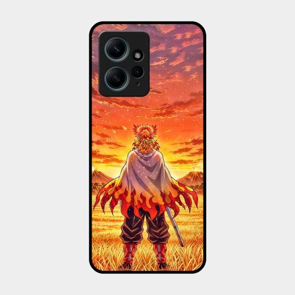 Flame Hero Glass Case Cover For Redmi Note 12 4G