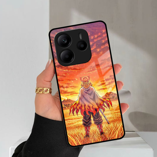 Flame Hero Glass Case Cover For Redmi