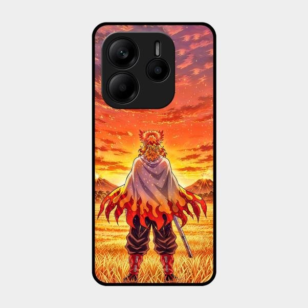 Flame Hero Glass Case Cover For Redmi Note 14 5G