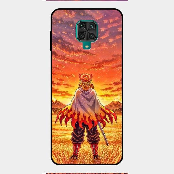 Flame Hero Glass Case Cover For Redmi Note 9 Pro