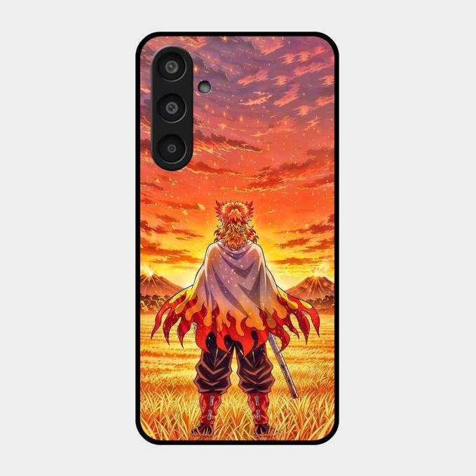 Flame Hero Glass Case Cover For Samsung Galaxy M35 5G