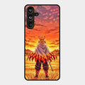 Flame Hero Glass Case Cover For Samsung Galaxy M55 5G