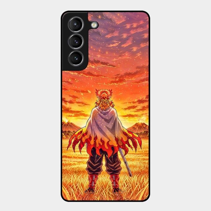 Flame Hero Glass Case Cover For Samsung Galaxy S21 Plus