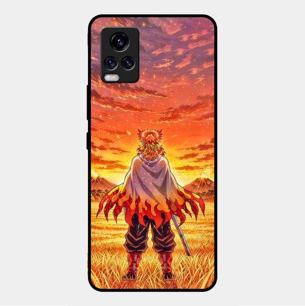 Flame Hero Glass Case Cover For Vivo V20 2021