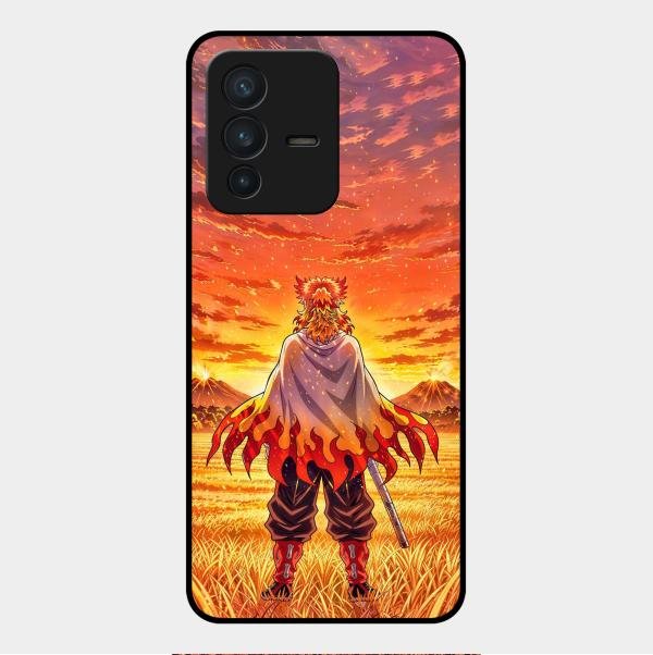 Flame Hero Glass Case Cover For Vivo V23 5G