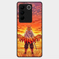 Flame Hero Glass Case Cover For Vivo V27 5G
