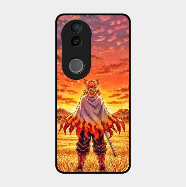 Flame Hero Glass Case Cover For Vivo V50E 5G