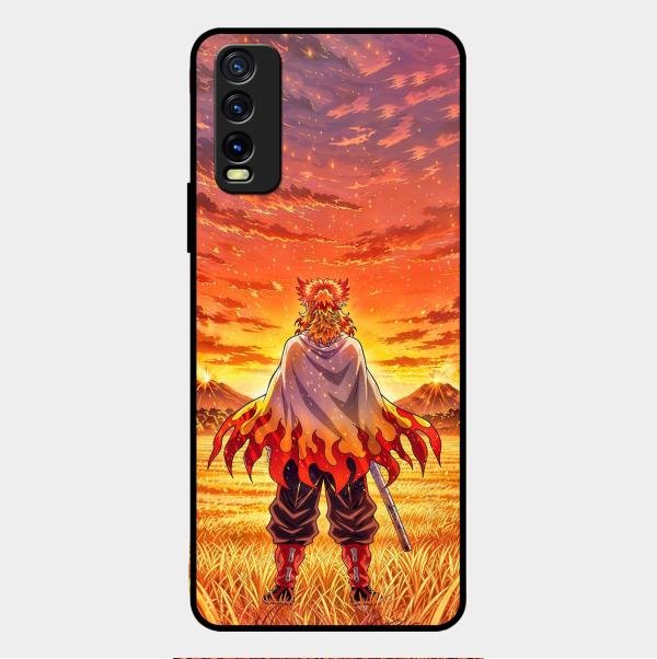 Flame Hero Glass Case Cover For Vivo Y12G