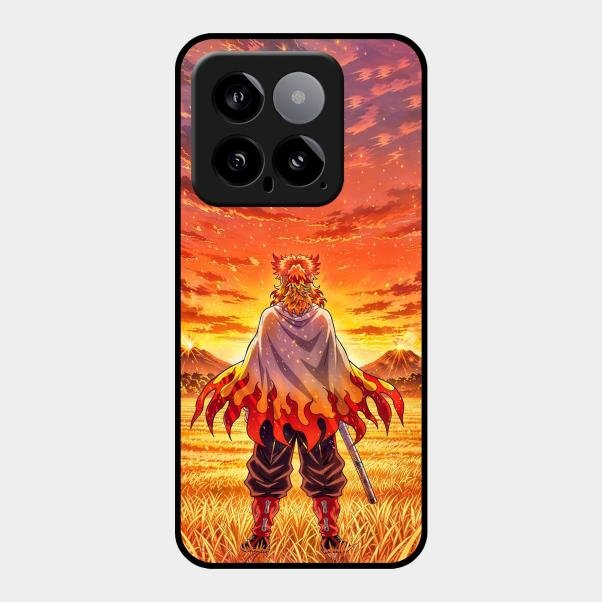 Flame Hero Glass Case Cover For Xiaomi 14 5G