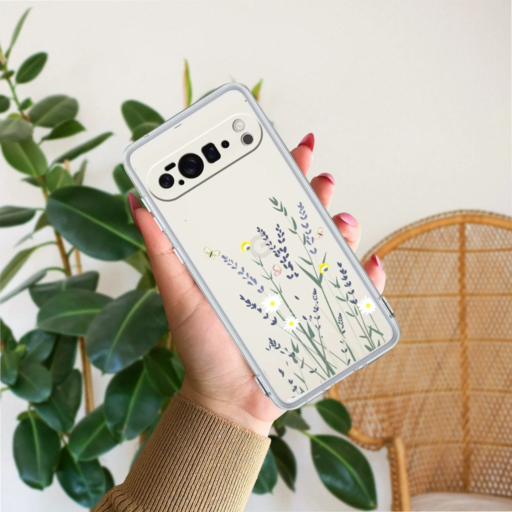 Floral Bush Transparent Silicon Case For Google Pixel 10 Pro XL
