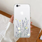 Floral Bush Anti Yellow Clear Case For iPhone 7 / iPhone 8 / iPhone Se 2020